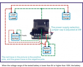 120V 50A 2.4 Inch Color Screen Voltage Current Capacity Energy Power Meter for RV Car Battery Coulomb Counter